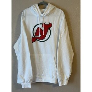 Men's‎ 3XL NWOT New Jersey Devils Fanatics Alternate Team Logo Hoodie White